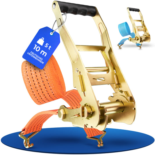 Spanngurte 5 Tonnen 10 Meter Länge mit TÜV-Zertifikat