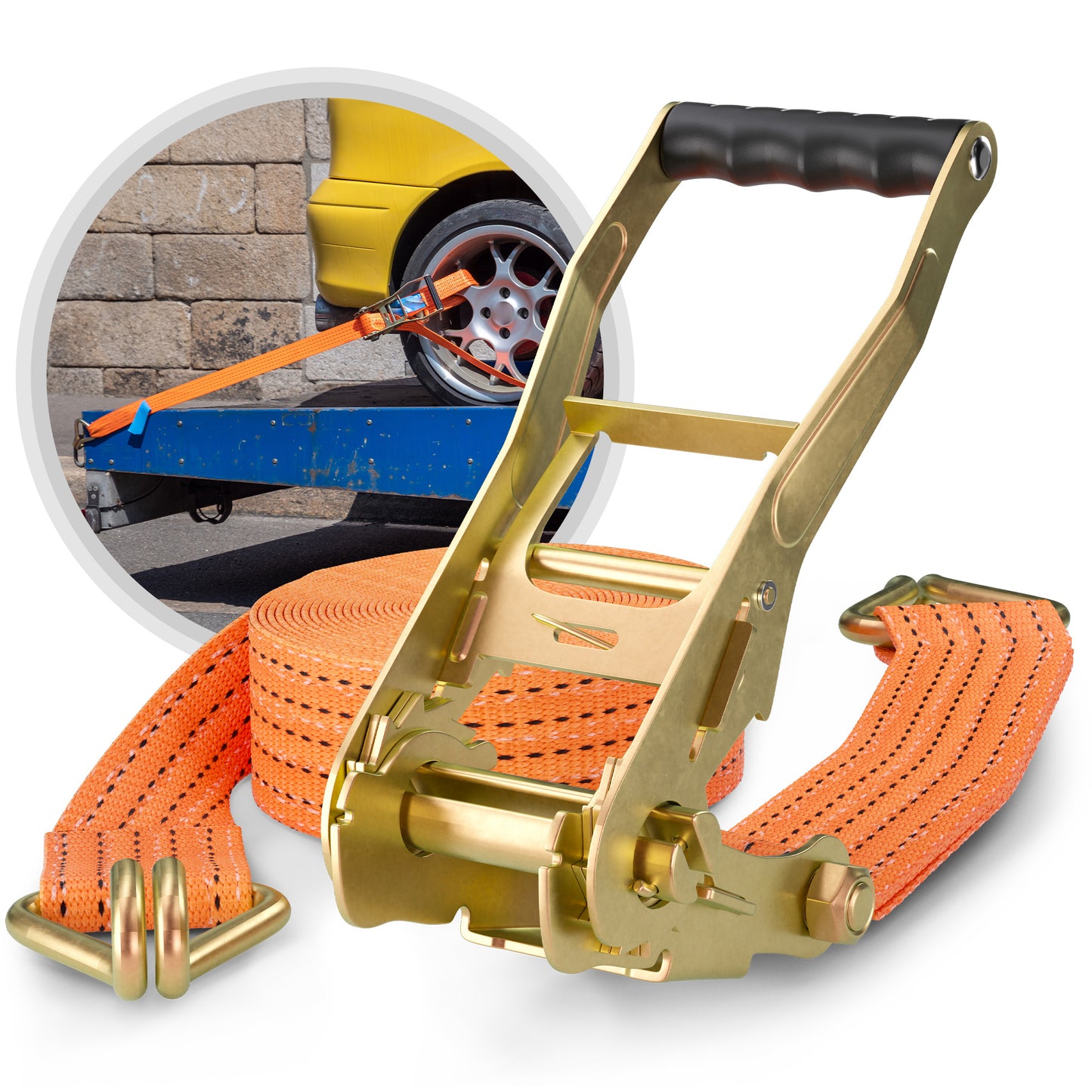 Spanngurte 5 Tonnen 10 Meter Länge mit TÜV-Zertifikat