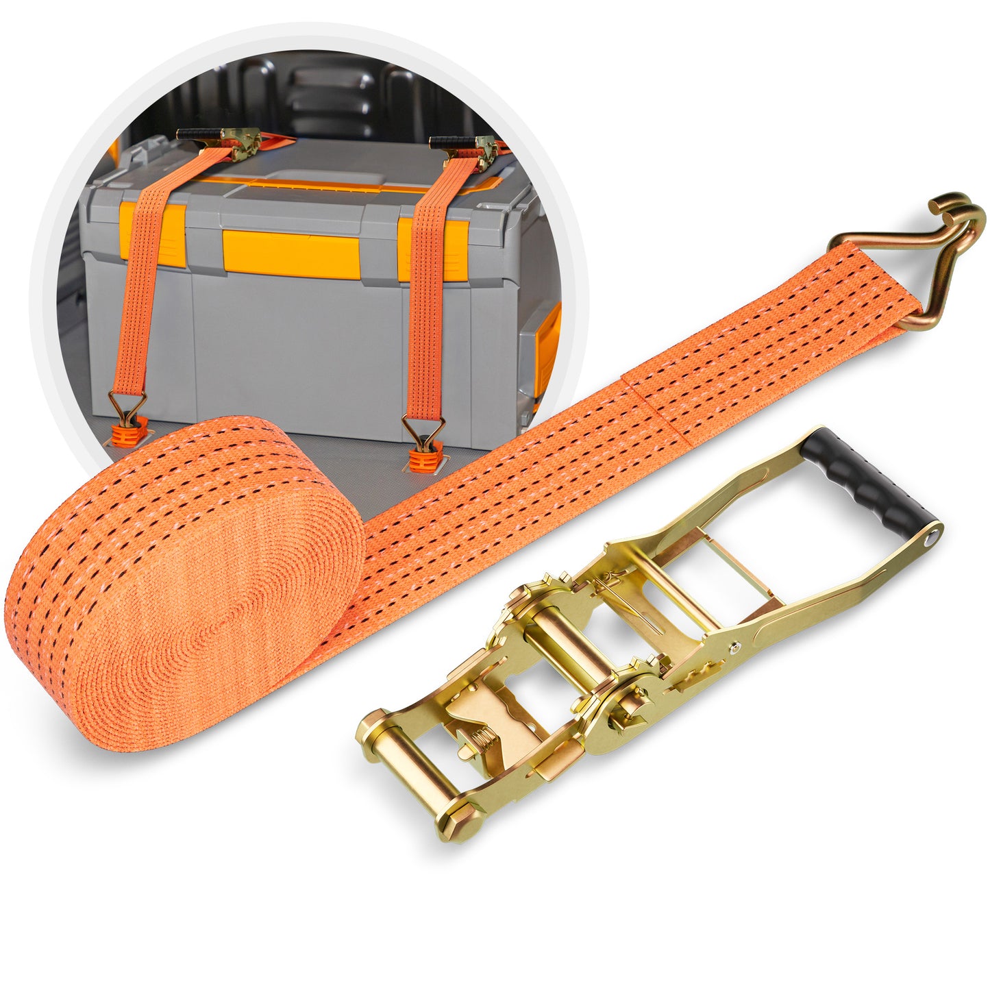 Spanngurte 5 Tonnen 10 Meter Länge mit TÜV-Zertifikat