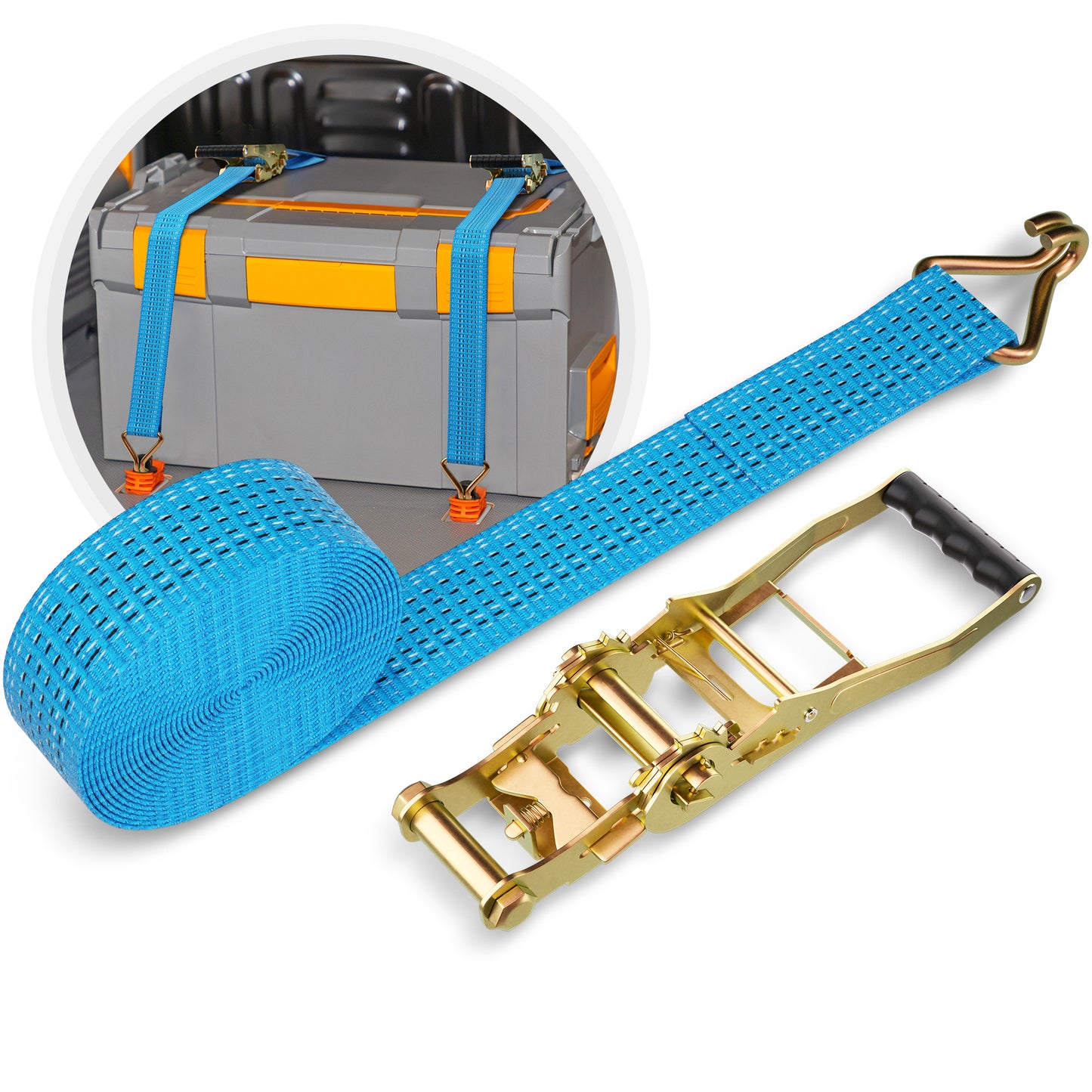 Spanngurte 4 Tonnen 9 Meter Länge mit TÜV-Zertifikat