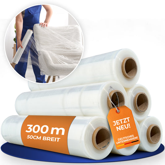 Stretchfolie für Verpackung und Transport – 50 cm x 300 m